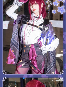 Honkai Star Rail Cosplay Costume Honkai Kafka Cosplay Costume Helloween Party Suit with Wig Kafka Outfit Uniform