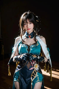 Honkai Star Rail Ruan Mei Cosplay Full Set - Uniform Outfit with Dress Shoes Wig And Prop for Complete Character Representation