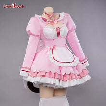 Load image into Gallery viewer, UWOWO Chocola Cosplay Maid Dress Vol.4 Costume Chocolaa/Vanillaa Cute Pink Dress Girl Outfits Halloween Costumes
