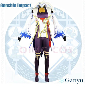 Genshin Impact Ganyu Cosplay Costume Adult Carnival Uniform  Anime Halloween Party Costumes Masquerade Women Game