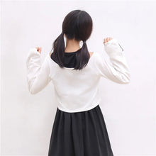 Load image into Gallery viewer, Japanese Kawaii Bunny Rabbit Lolita Dress Cute Comic Black Two Piece Set Cosplay Long Sleeve Casual Loose Girl Mini Dresses 2022
