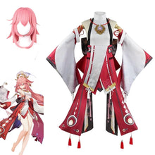 Load image into Gallery viewer, Game Impact Cosplay Yae Miko Cosplay Costumes Yae Miko Cosplay Wig Uniform Anime Chinese Style Halloween Costumes for Women
