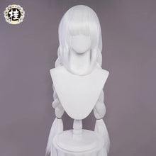 Load image into Gallery viewer, IN STOCK UWOWO Game Le Malin Rabbit Cosplay Wig 80cm Silver White Long braided Hair For Halloween Outfit
