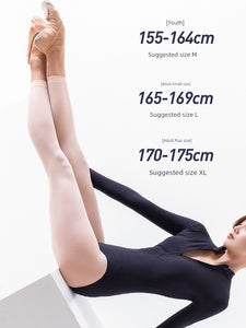 Danzea Slim Looking Classy Skin Flesh Pink Dance Ballet Professional Pantyhose Ankle-Length Digging Full Foot Velvet Sock
