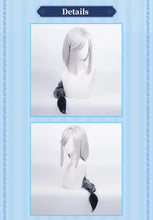 Load image into Gallery viewer, UWOWO Genshin Impact Shenhe Cosplay Wig 100CM Sliver-Grey Long Hair Game Liyue Cryo Shen He Character Halloween Wigs
