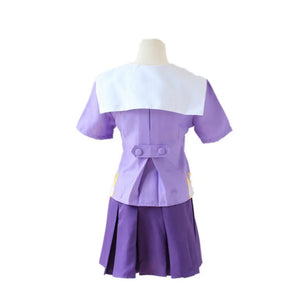 Gasai Yuno Cosplay Anime Future Diary Gasai Yuno Mirai Nikki Cosplay Costume School Uniform Bow Short Skirt Wig Halloween Suits