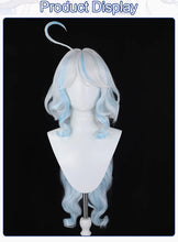 Load image into Gallery viewer, UWOWO Genshin Impact Fanart Furina Chinese Style  Focalors Cospaly Wig Light Blue And Silver Hair Two Styles

