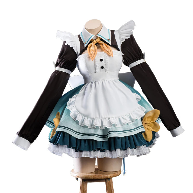 IN STOCK UWOWO Firefly Cosplay Game Honkai Star Rail Firefly Maid Cosplay Costume Halloween Costume