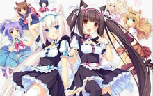 Load image into Gallery viewer, Anime Game Nekopara Vanilla Chocola Cosplay Costume Nekomimi Paradise Wig Printing Maid Attire Woman Sexy Kawaii Carnival Suit
