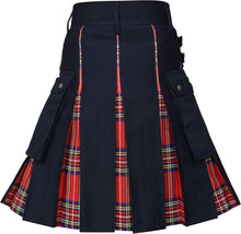 Load image into Gallery viewer, CLOUD KILT &quot; Kilt for Men, Utility Kilt, 100% Cotton Jeans Hybrid Kilt, Modern Box Pleated Tartan Traditional Men&#39;s Kilt
