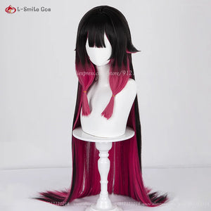 High Quality Columbina Cosplay Wig Fatui Damselette Colombina Cosplay Anime Wigs Heat Resistant Synthetic Hair + Wig Cap