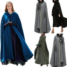 Load image into Gallery viewer, Cosplay Vintage Medieval Gothic Creed Hooded Cloak Thin Coat Women Vampire Devil Capes Pirate Robes
