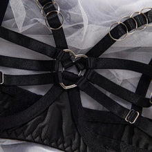 Load image into Gallery viewer, Bunny Girl Sexy Lingerie Set For Women Hollow Out See-Through Straps Patchwork Sexy Bunny Headband Lingerie Bra Set
