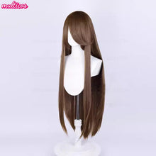 Load image into Gallery viewer, High Quality Anime 100Cm Long Staight Cosplay Wig Black White Red Pink Brown Gold Blue Blonde Purple Heat Resistant Hair Wigs
