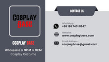 Load image into Gallery viewer, Cosplay Dress Blue Halter Neck High Slit Cheongsam Feminine Halter Neck Street Fighter Game Costume Halloween
