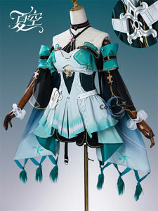 CoserStar-R Game Wuthering Waves WuWa Ciaccona Cosplay Costume Outfit Dress Carnival Halloween Party Role Play Wig Shoes