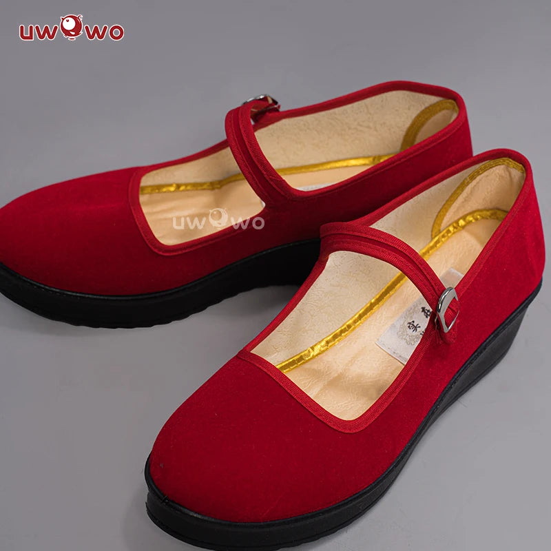 UWOWO League of Legends Ahri Cosplay Shoes LOL Ahri Champion Cosplay Shoes Halloween Costume Accessories Prop Footwear