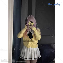 Load image into Gallery viewer, Anime You and ME and Her: A Love Story Muko Aoi MIYUKI Cosplay Costume Girl Shirt Skirt Sweater JK Uniform Halloween Costume
