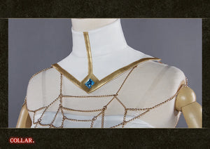 IN STOCK UWOWO Anime Albedo Cosplay Costume Halloween Christmas Costume Cos Women White Dress Albedoo Cosplay