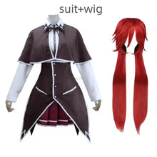Load image into Gallery viewer, Anime High School D×D DxD Rias Gremory Cosplay Costume Wig Cloak Top Skirt Adult Sexy Woman Child Uniform Hallowen Suit

