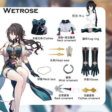 Load image into Gallery viewer, 【Wetrose】In Stock Ruan Mei Cosplay Costume Honkai Star Rail Ruanmei Жуань Мэй  Full Set Wig New Year Halloween Qipao Style
