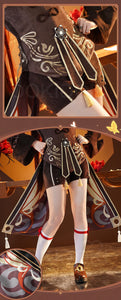 IN STOCK Hutao Cosplay Game Genshin Impact Cosplay【Size S-XXL】DokiDoki-SR HuTao Costume Metal Accessories Halloween Plus Size