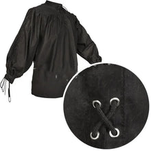 Load image into Gallery viewer, Adult Men Medieval Knight Warrior Costume Green Tunic Clothing Norman Chevalier Braid  Pirate Saxon LARP Top Shirt For Men
