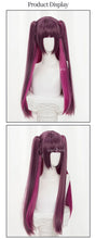 Load image into Gallery viewer, UWOWO Mikari Tachibanaa Wig 2.5 Dimensionall Seduction Niteng0o Jigen no Ririsaa Cosplay Wig Purple Long Hair With Ponytail
