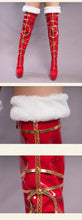 Load image into Gallery viewer, Exclusive Authorization UWOWO X Sakiyamama  Fanart Artoria Pendragon Christmas Ver. Cosplay Shoes

