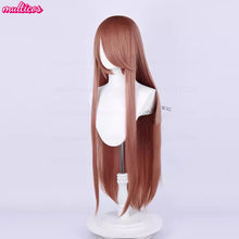 Load image into Gallery viewer, High Quality Anime 100Cm Long Staight Cosplay Wig Black White Red Pink Brown Gold Blue Blonde Purple Heat Resistant Hair Wigs
