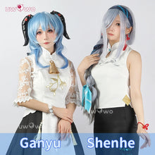 Load image into Gallery viewer, UWOWO Ganyu/Shenhe Cosplay Collab Series: Genshin Impact X Heytea Ganyu Shenhe Cosplay Costume
