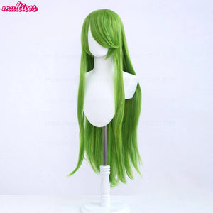 High Quality Anime 100Cm Long Staight Cosplay Wig Black White Red Pink Brown Gold Blue Blonde Purple Heat Resistant Hair Wigs