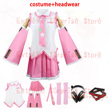 Load image into Gallery viewer, 2025 XS-3XL Full Set Pink Cherry Hatsune Miku Cosplay Costume Wig Headwear Prop Miku Cosplay Accessories Halloween Party Outfit
