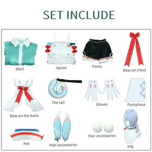 Genshin Impact Sigewinne Cosplay Costume Adult Carnival Uniform Wig Anime Halloween Party Costumes Masquerade Women Game