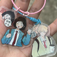Load image into Gallery viewer, Anime Skip And Loafer Mitsumi Iwakura Sousuke Shima Keychain Cosplay Keyring Acrylic Key Chain Figure Pendant Bag Accessories
