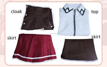 Load image into Gallery viewer, Anime High School D×D DxD Rias Gremory Cosplay Costume Wig Cloak Top Skirt Adult Sexy Woman Child Uniform Hallowen Suit
