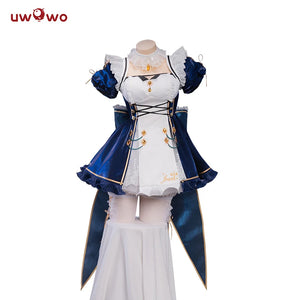 In Stock UWOWO Jean Cosplay Maid Dress Game Genshin Impact Fanart Cosplay Exclusive Maid Dress Costume Outfit Halloween Costumes