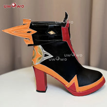 Load image into Gallery viewer, UWOWO Mavuika Shoes Game Genshin Impact Mavuika “Pyro Archon” Cosplay Shoes High Heel Size 35-45
