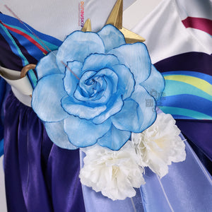 Cantarella Cosplay Wuthering Waves Costumes Sexy Women's Dress 100cm Long Purple Blue Cantarella Role-play Wigs Shoes Prop Suits