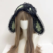 Load image into Gallery viewer, Cute Rabbit Bow Lop Kawaii Lolita Headband Girl Fashion Headdress Black Red Pink Blue Lovely Headwear Cosplay Accessory
