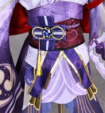 Load image into Gallery viewer, High Quality Genshin Impact Raiden Shogun Cosplay Costume Carnival Uniform Wig Anime Halloween Costumes Women Game Beelzebul
