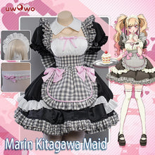 Load image into Gallery viewer, In Stock UWOWO My Dress-Up Darling Marin Kitagawa Cosplay Maid Costume Marin Kitawa Cosplay Lattice Outfit Halloween Costumes
