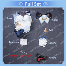 Load image into Gallery viewer, LAST BATCH UWOWO Genshin Impact Fanart Ganyu White Gown Dress Cosplay Costume
