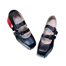 Load image into Gallery viewer, UWOWO  Game Zenless Zone Zero Cosplay /ZZZ Cosplay Ellen Joe Maid Cosplay Shoes Black Red High Heel Shoes Size 35-45
