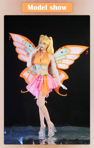 IN STOCK UWOWO Bloomm Enchantixx Season3 Stellaa Cosplay Costume Big Fairy Wings Cosplay Outfit Butterfly Fairy Wing