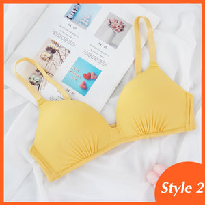Seamless Bras for Women Push Up Bras No Wire Brassiere A B Cup Underwear Sexy Bralette Three Quarters(3/4 Cup)  Lingerie