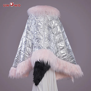 UWOWO Tamamo Cosplay Cape Vitch Stage 4 Costume Cloak Anime Jacket Game Fate/Grand Order FGO 6 Anniversary Costume Outfit Coat
