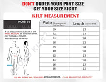 Load image into Gallery viewer, CLOUD KILT &quot; Kilt for Men, Utility Kilt, 100% Cotton Jeans Hybrid Kilt, Modern Box Pleated Tartan Traditional Men&#39;s Kilt
