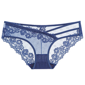 Women Lace Sexy Floral Panties Girls Low-Rise Underwear Ladies Comfortable Transparent Underpants Female Lingerie 2022
