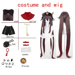 Hutao Cosplay Femme Halloween Costume Anime Clothes For Women Disfraz Mujer Adulta For Adults Ropa Para Hu Tao  outfits